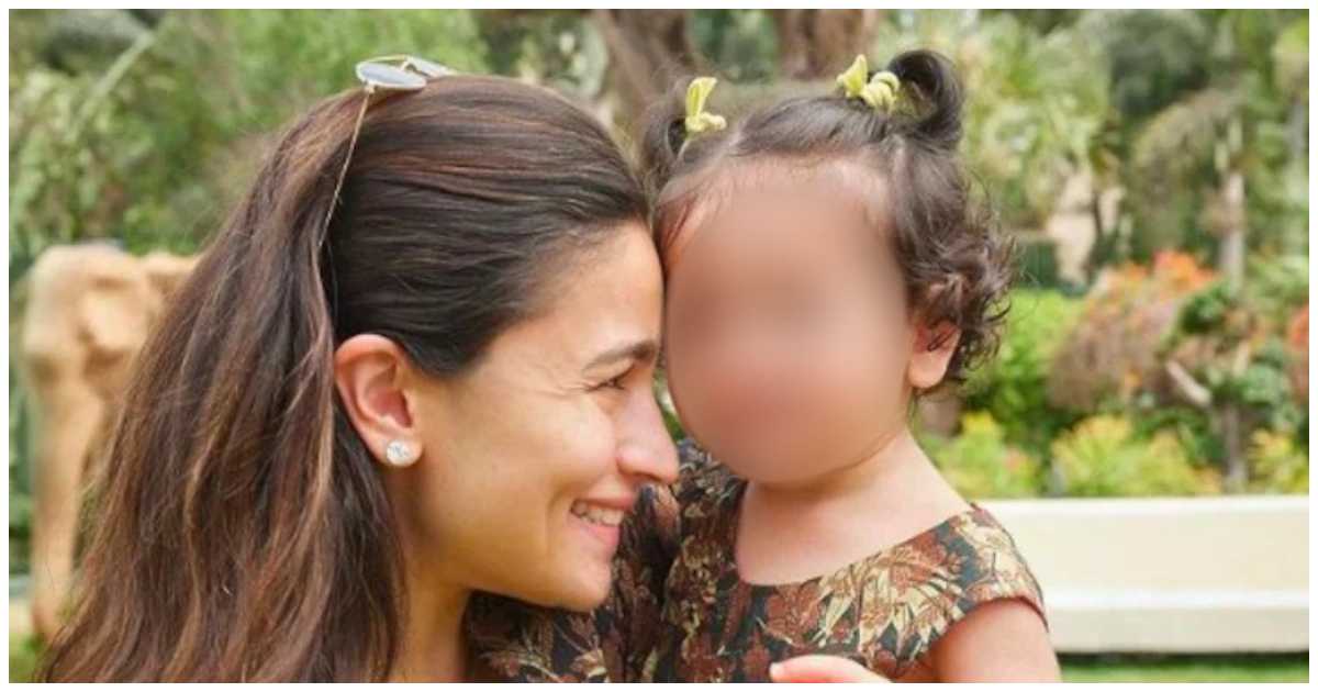 মেয়ে রাহার সঙ্গে বলিউড অভিনেত্রী আলিয়া ভাট। ছবি: এনডিটিভি